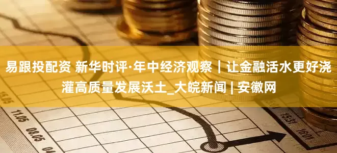 易跟投配资 新华时评·年中经济观察｜让金融活水更好浇灌高质量发展沃土_大皖新闻 | 安徽网
