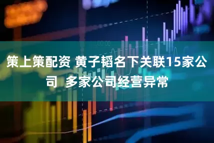 策上策配资 黄子韬名下关联15家公司  多家公司经营异常
